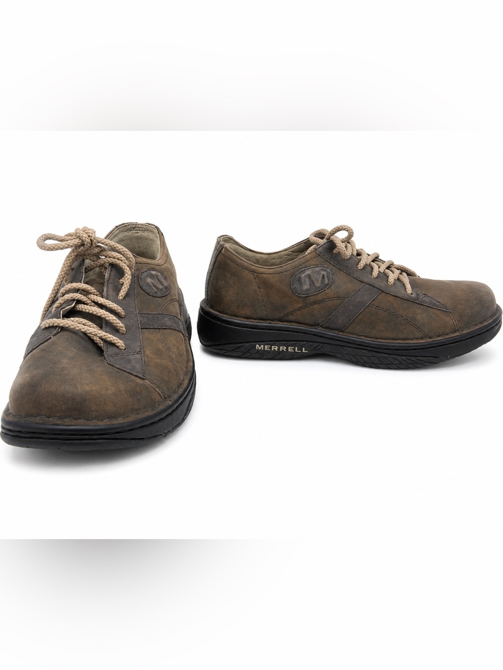 Merrell World Piece Oxford Shoes in dark brown leather